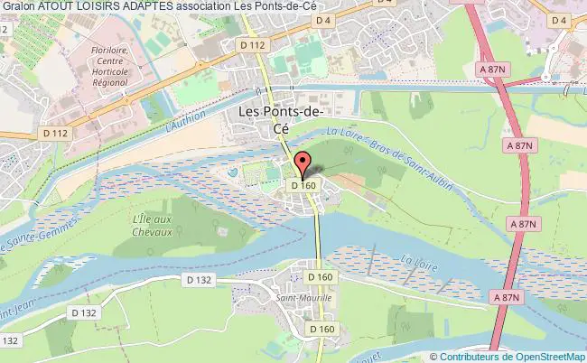 plan association Atout Loisirs Adaptes Les   Ponts-de-Cé