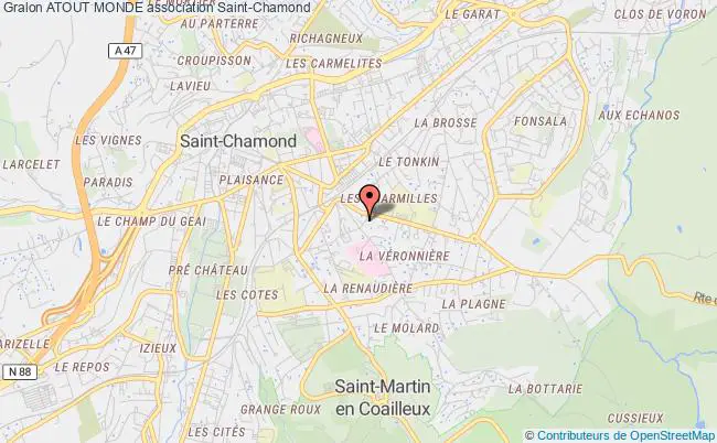 plan association Atout Monde Saint-Chamond