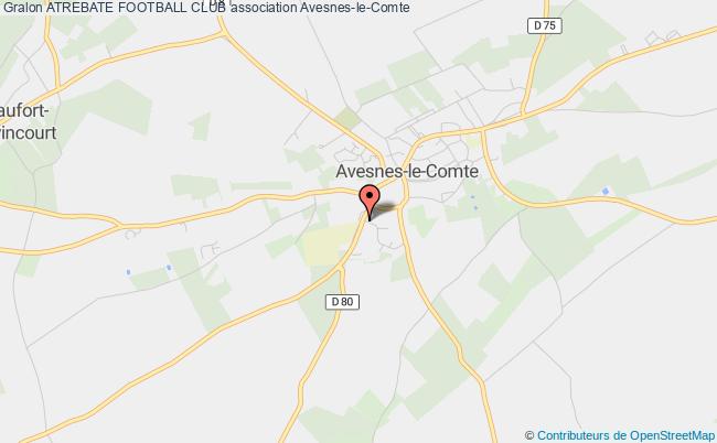 plan association Atrebate Football Club Avesnes-le-Comte