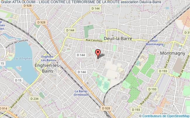 plan association Atta Oloumi - Ligue Contre Le Terrorisme De La Route Deuil-la-Barre