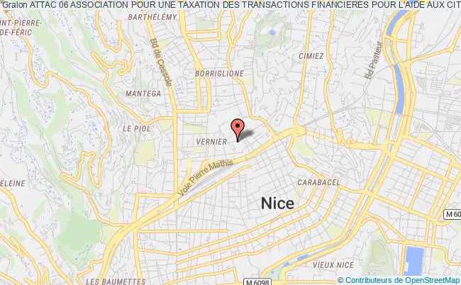 plan association Attac 06 Association Pour Une Taxation Des Transactions Financieres Pour L'aide Aux Citoyens Nice