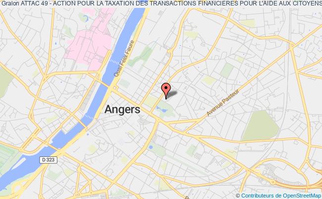 plan association Attac 49 - Action Pour La Taxation Des Transactions Financieres Pour L'aide Aux Citoyens 49 Angers