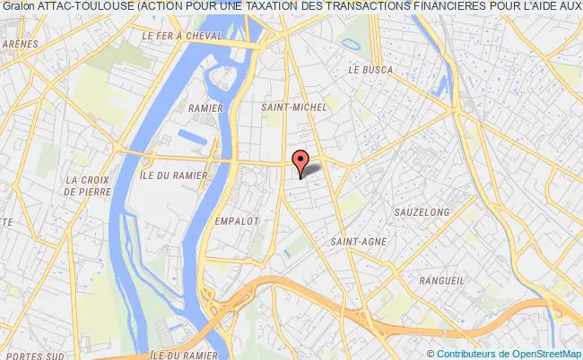 plan association Attac-toulouse (action Pour Une Taxation Des Transactions Financieres Pour L'aide Aux Citoyens-toulouse) Toulouse