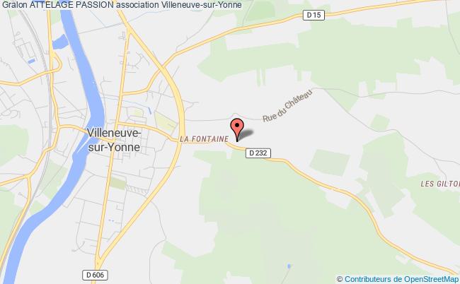 plan association Attelage Passion Villeneuve-sur-Yonne