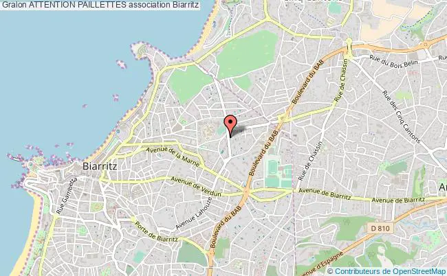 plan association Attention Paillettes Biarritz