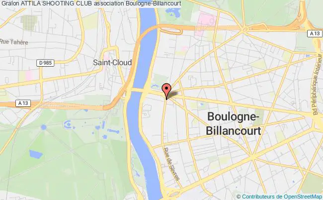 plan association Attila Shooting Club Boulogne-Billancourt