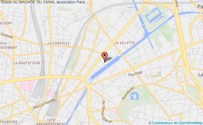 plan association Au Bagage Du Canal Paris 19e