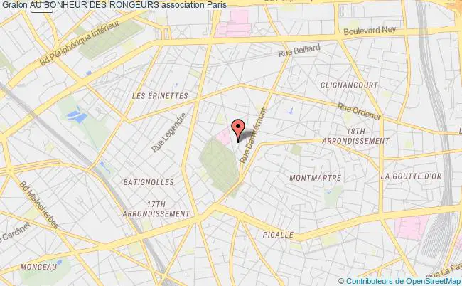 plan association Au Bonheur Des Rongeurs Paris