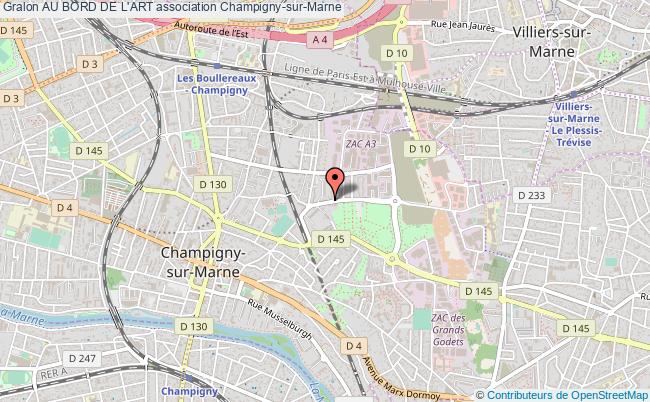 plan association Au Bord De L'art Champigny-sur-Marne
