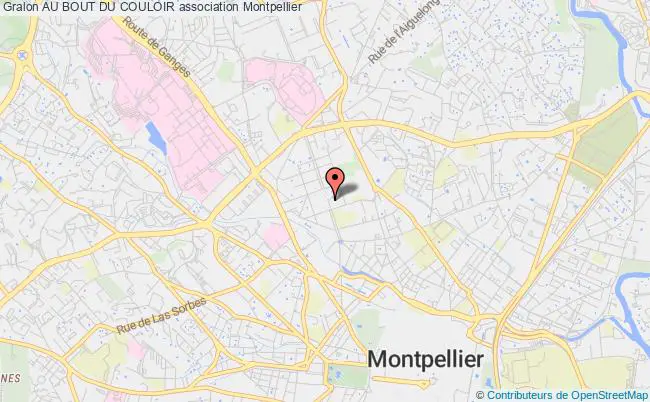 plan association Au Bout Du Couloir Montpellier