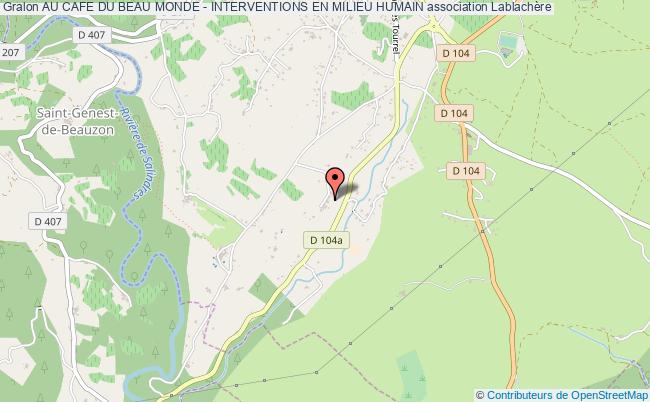 AU CAFE DU BEAU MONDE - INTERVENTIONS EN MILIEU HUMAIN