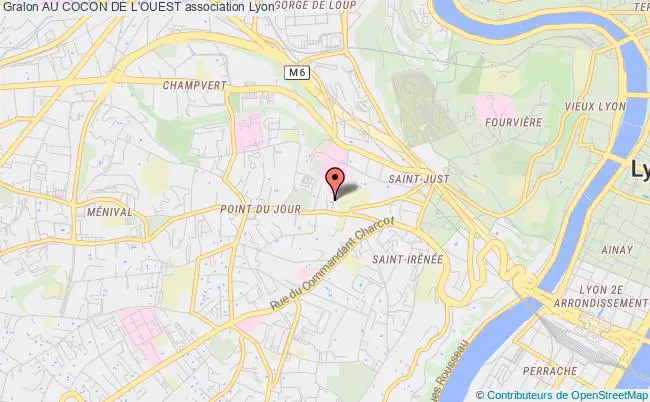 plan association Au Cocon De L'ouest Lyon 5e Arrondissement