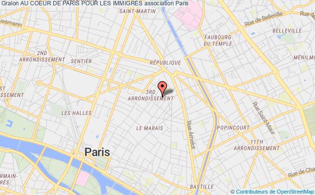 plan association Au Coeur De Paris Pour Les ImmigrÉs Paris