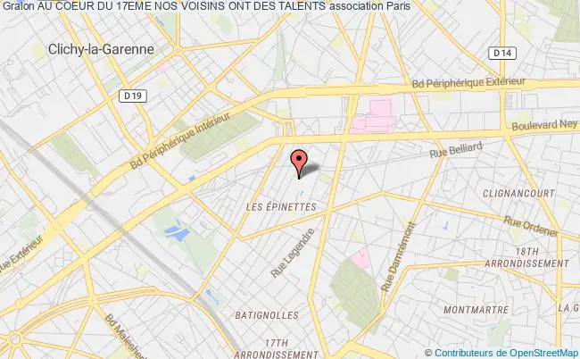 plan association Au Coeur Du 17eme Nos Voisins Ont Des Talents PARIS