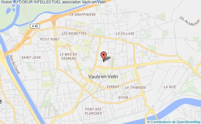 plan association Au Coeur Intellectuel Vaulx-en-Velin