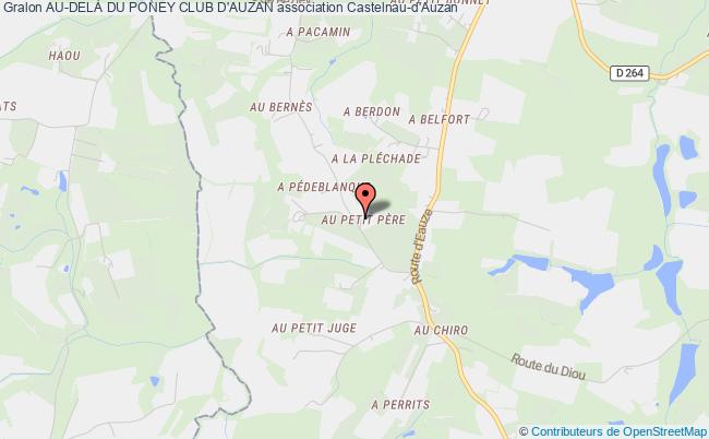 plan association Au-delÀ Du Poney Club D'auzan Castelnau d'Auzan Labarrère