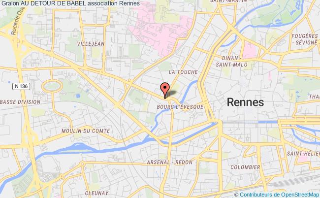 plan association Au Detour De Babel Rennes