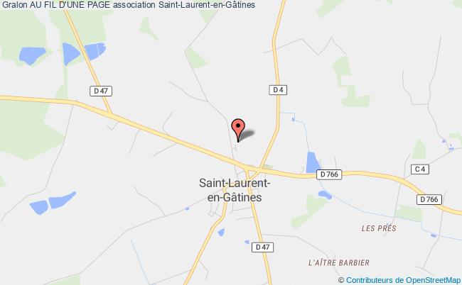 plan association Au Fil D'une Page Saint-Laurent-en-Gâtines