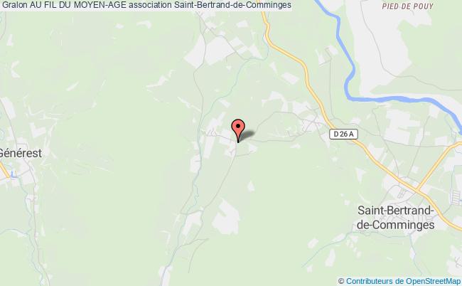 plan association Au Fil Du Moyen-age Saint-Bertrand-de-Comminges