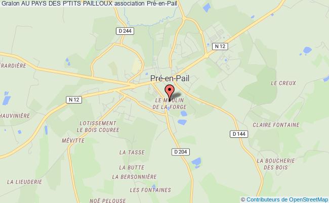 plan association Au Pays Des P'tits Pailloux Pré-en-Pail-Saint-Samson