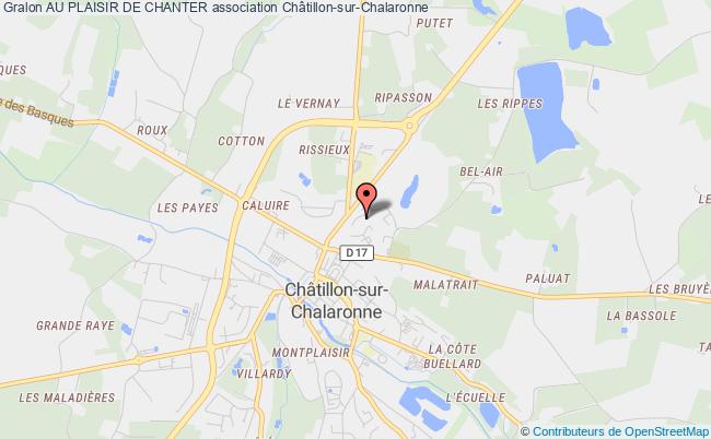 plan association Au Plaisir De Chanter Châtillon-sur-Chalaronne