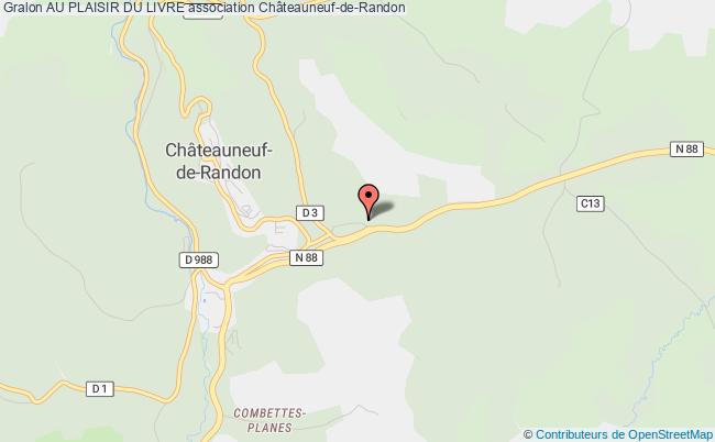 plan association Au Plaisir Du Livre Châteauneuf-de-Randon