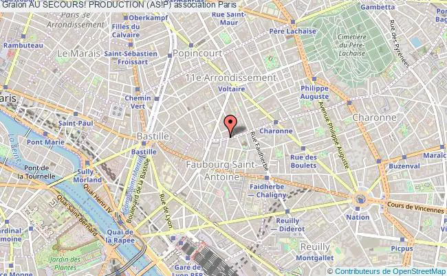 plan association Au Secours! Production (as!p) Paris