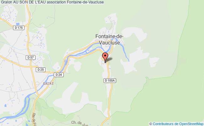 plan association Au Son De L'eau Fontaine-de-Vaucluse