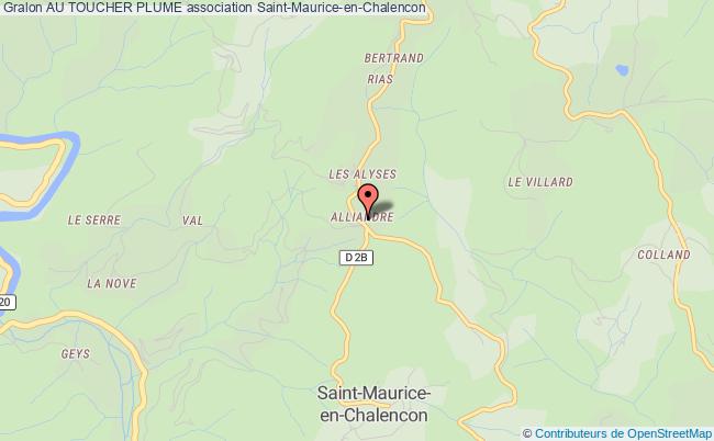 plan association Au Toucher Plume Saint-Maurice-en-Chalencon
