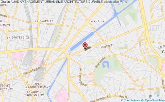 plan association Auad Amenagement Urbanisme Architecture Durable Paris