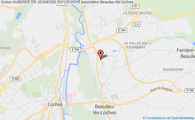 plan association Auberge De Jeunesse Du Lochois Beaulieu-lès-Loches