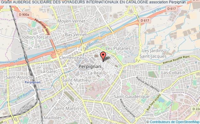 plan association Auberge Solidaire Des Voyageurs Internationaux En Catalogne Perpignan