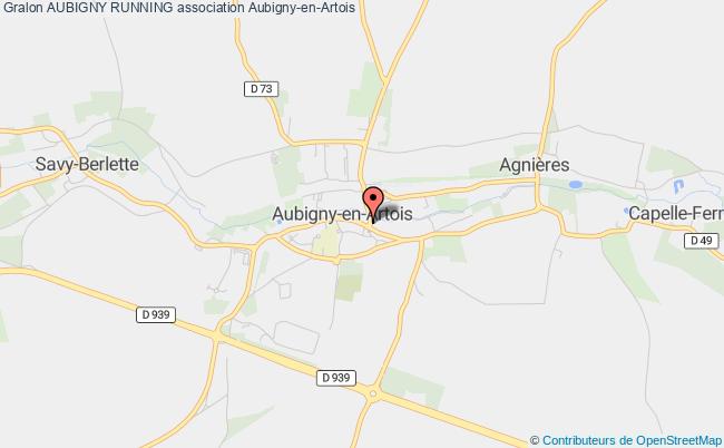 plan association Aubigny Running Aubigny-en-Artois