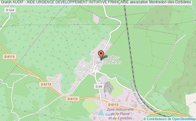 plan association Audif - Aide Urgence Developpement Initiative FranÇaise Montredon-des-Corbières