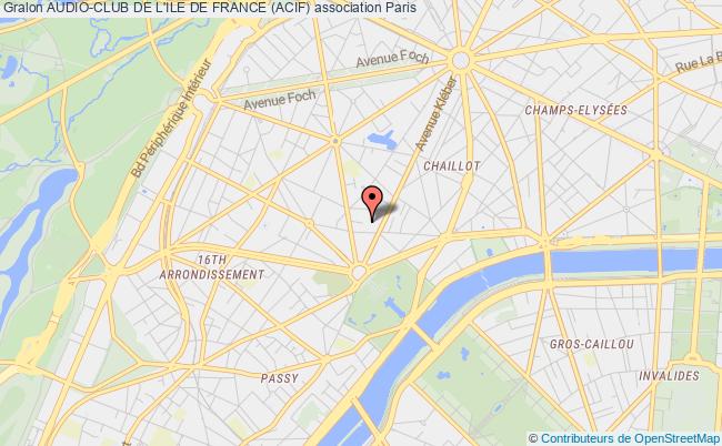 plan association Audio-club De L'ile De France (acif) PARIS