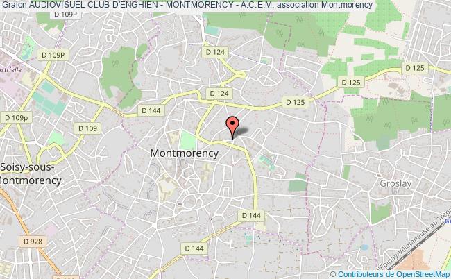 plan association Audiovisuel Club D'enghien - Montmorency - A.c.e.m. Montmorency