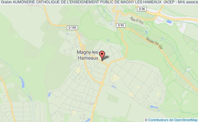 plan association AumÔnerie Catholique De L'enseignement Public De Magny Les Hameaux  (acep - Mh) Magny-les-Hameaux