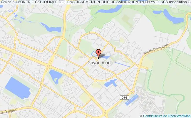plan association AumÔnerie Catholique De L'enseignement Public De Saint Quentin En Yvelines Guyancourt