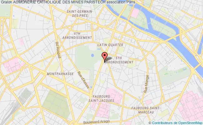 plan association Aumonerie Catholique Des Mines Paristech Paris