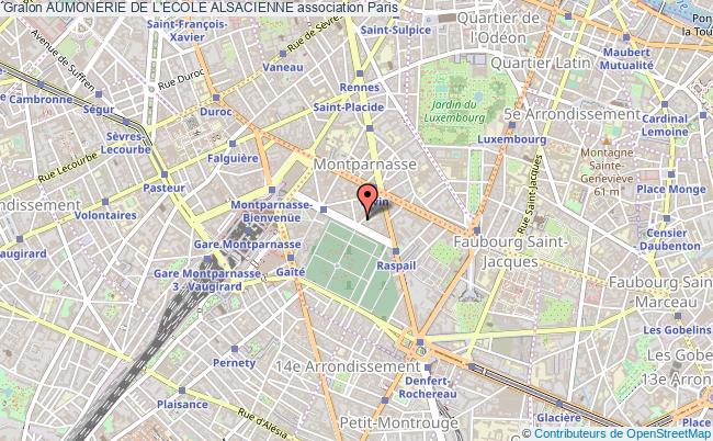 plan association Aumonerie De L'ecole Alsacienne Paris