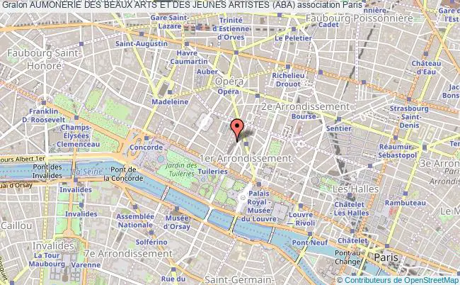 plan association Aumonerie Des Beaux Arts Et Des Jeunes Artistes (aba) Paris