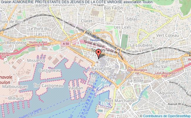 plan association Aumonerie Protestante Des Jeunes De La Cote Varoise Toulon