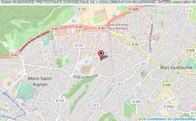 plan association Aumonerie Protestante Evangelique De L'agglomeration Rouennaise (apear) Mont-Saint-Aignan