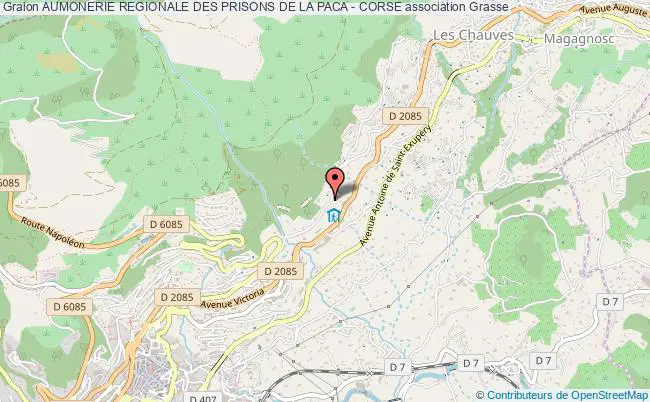 plan association Aumonerie Regionale Des Prisons De La Paca - Corse Grasse