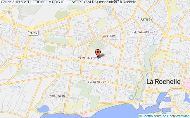 plan association Aunis Athletisme La Rochelle Aytre (aalra) La Rochelle