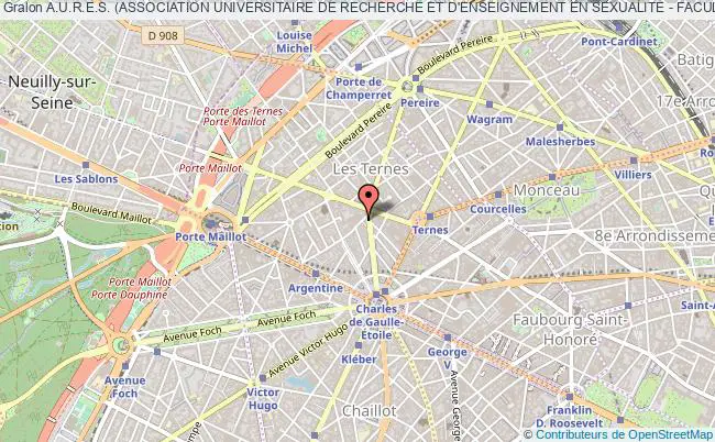plan association A.u.r.e.s. (association Universitaire De Recherche Et D'enseignement En Sexualite - Faculte De Medecine Paris Xiii. Paris