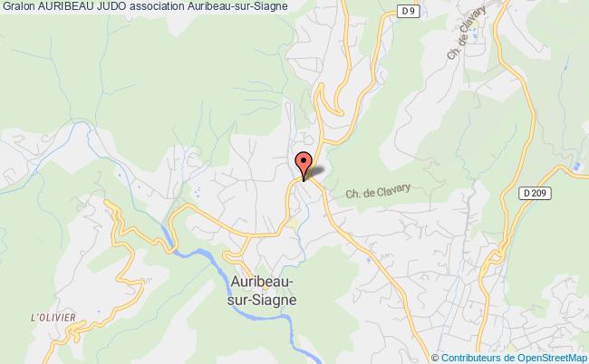 plan association Auribeau Judo Auribeau-sur-Siagne