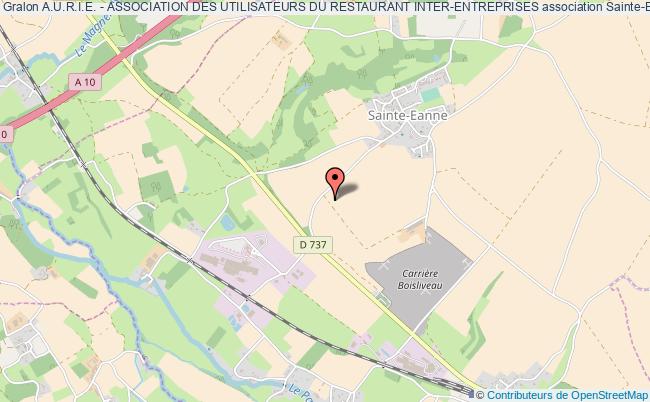 plan association A.u.r.i.e. - Association Des Utilisateurs Du Restaurant Inter-entreprises Sainte-Eanne