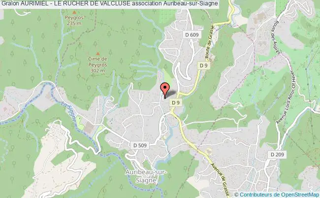 plan association Aurimiel - Le Rucher De Valcluse Auribeau-sur-Siagne