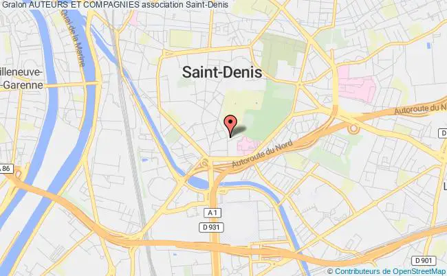 plan association Auteurs Et Compagnies Saint-Denis